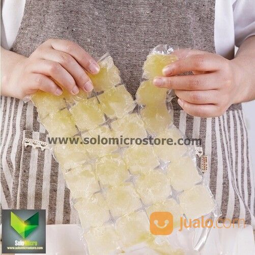 Kantong Plastik Es Batu Isi 10Pcs Ice Bag 24 Cube Cetakan Sekali Pakai Termurah