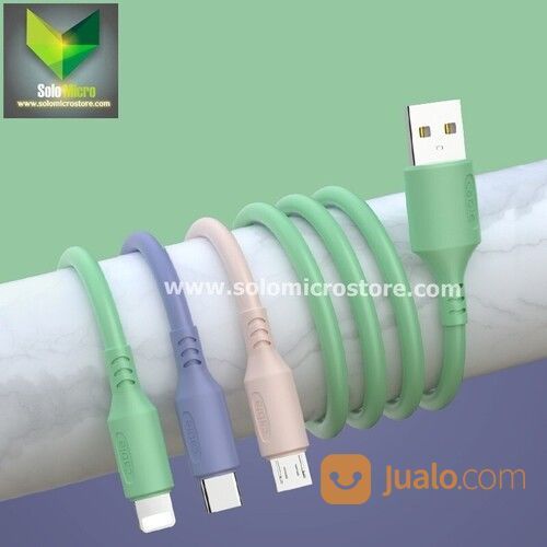 Kabel Data Macaron Micro USB Type C Lightning Cable Charger Casan 1M - Micro Usb Termurah