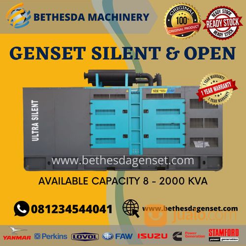 GENSET SILENT CUMMINS 50 KVA READY STOK