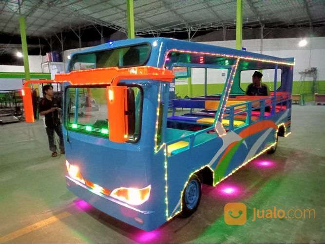 Kereta Wisata Odong Odong Mobil Tayo Sudah Full Set Lampu Bervariasi