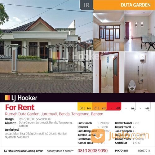 Rumah Duta Garden, Jurumudi, Benda, Tangerang, Banten