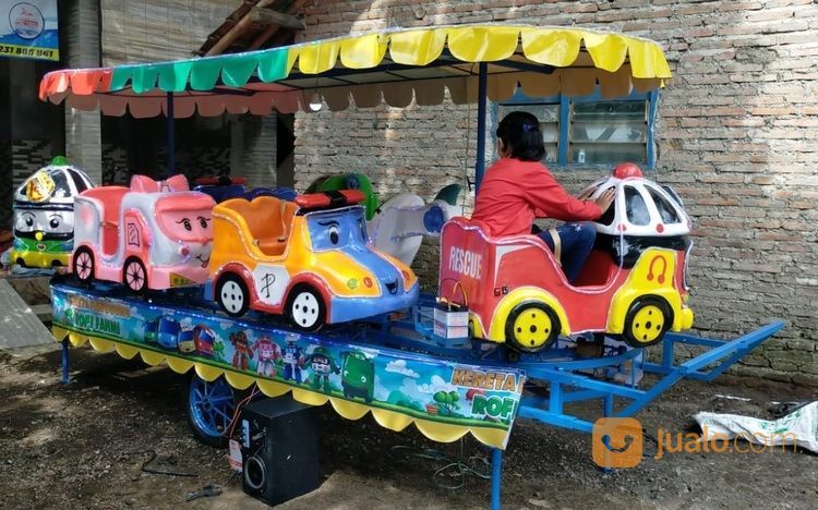 Odong Odong Robocar Poli Tayo Fiber Animal Wahana Mainan Anak Diskon