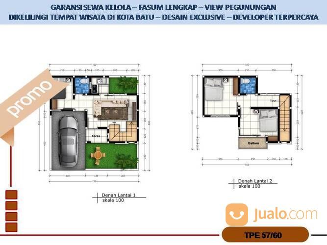 Rumah Villa Di Batu Malang Tipe 57 5 Menit Ke Alun2 Batu