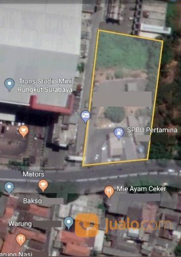 SPBU Surabaya Timur Hitung Tanah 3800 m2 Lokasi STRATEGIS Dkt Rungkut Industri Tenggilis