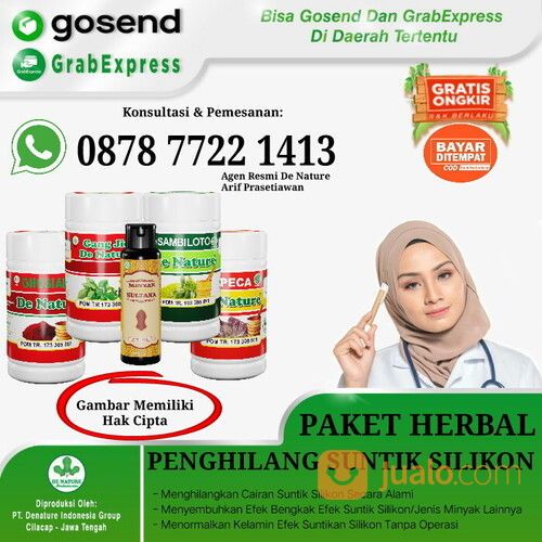 Obat Apotik Penghilang Suntik Silikon - Minyak Kemiri - Urang Aring Di Wajah, Hidung, Alat Vital Dll