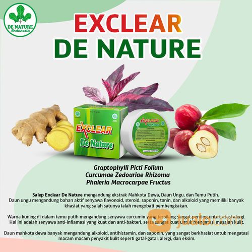Salep Kutu Air, Salep Gatal, Salep Eksim Kering Dan Basah Exclear De Nature
