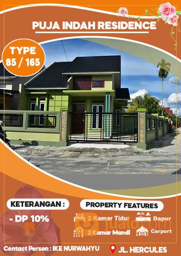RUMAH READY LOKASI DEKAT JL TUANKU TAMBUSAI PEKANBARU