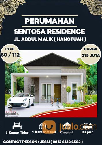 RUMAH CLUSTER SENTOSA RESIDENCE HANGTUAH UJUNG PEKANBARU
