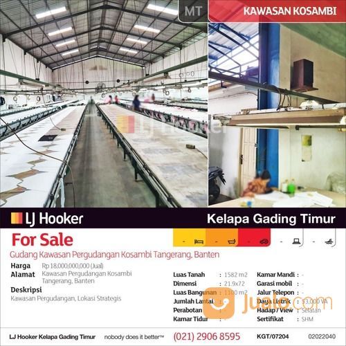 Gudang Kawasan Pergudangan Kosambi Tangerang, Banten