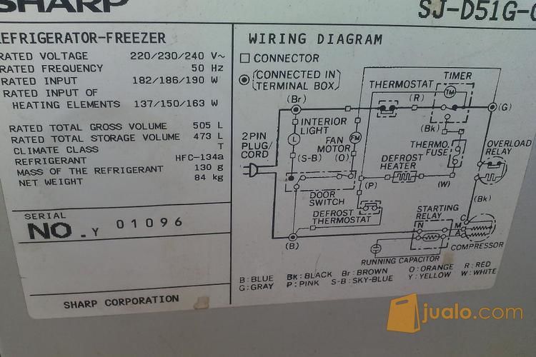 KULKAS SHARP 2 PINTU