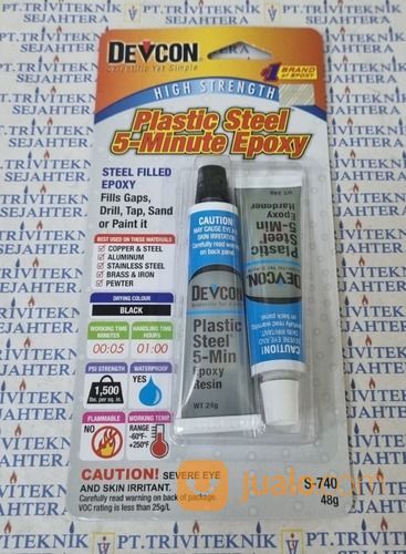 Lem Besi Epoksi Resin Devcon S740,Davcon Plastic Steel Epoxy Adhesive