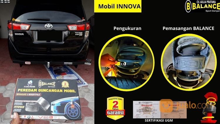 BALANCE Damper Terampuh & Terjamin Atasi GASRUK Mobil INNOVA.Garansi 2 Tahun Ukuran 2,5 Cm