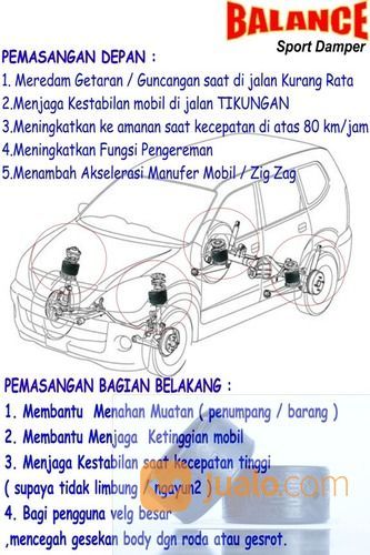 BALANCE Damper Terampuh & Terjamin Atasi GASRUK Mobil INNOVA.Garansi 2 Tahun Ukuran 2,5 Cm