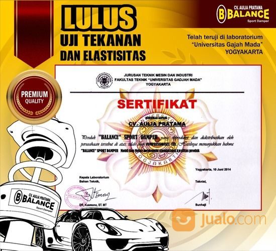 BALANCE Damper Terampuh & Terjamin Atasi GASRUK Mobil INNOVA.Garansi 2 Tahun Ukuran 2,5 Cm