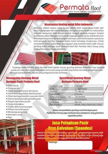PABRIK, Call/WA 0813-2708-8742 Genteng Metal Lapis Peredam Cirebon