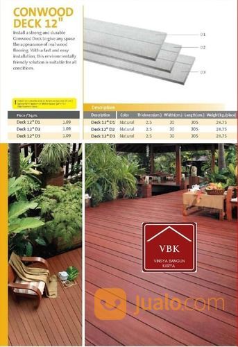 CONWOOD DECK FLOORNG + JASA PASANG HARGA BEDA