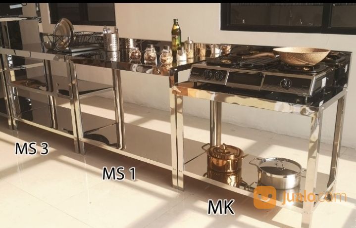 MEJA KOMPOR PORTABEL STAINLESS STEEL MR.DAPUR