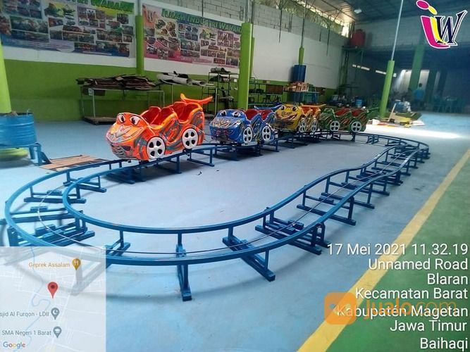 Mainan Koin Pesawat Odong Odong Becak Cinta Jazz Mini Coaster