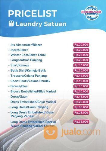 Laundry Jaket Satuan Malang