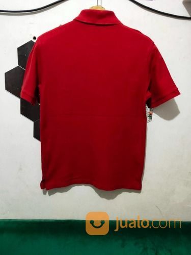 Kaos Polo Ralph Lauren Merah Polos Small Logo Biru
