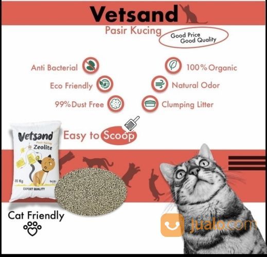 Pasir Kucing Versand 20 Kg Natural Tanpa Wangi