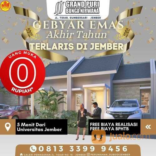 RUMAH SUBSIDI MURAH TERLARIS DI SEKITAR KAMPUS JEMBER GRAND PURI BUNGA NIRWANA SUMBERSARI