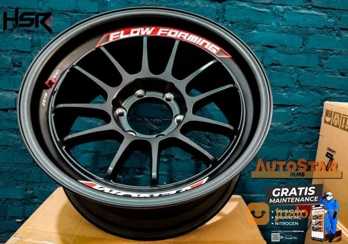 VELG MOBIL RACING LENSO VENOM 5 RING18X9 PCD 6-PAJERO FORTUNER HLUX WARNA HITAM