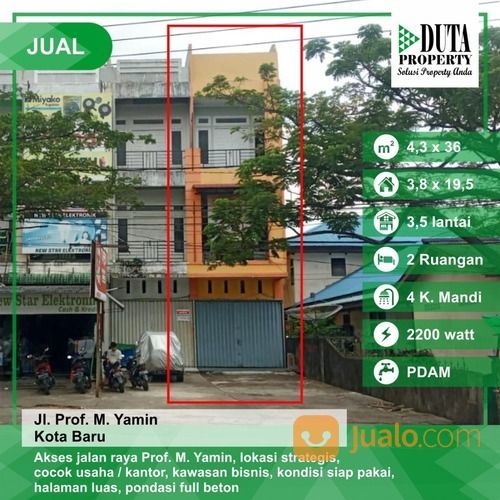 Ruko Jalan Prof M Yamin, Kotabaru, Pontianak, Kalimantan Barat