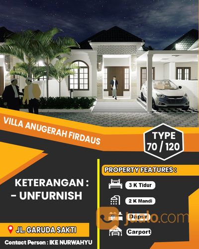 RUMAH DI KOTA PEKANBARU LOKASI JL GARUDA SAKTI KM 6