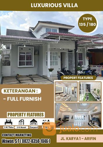 Hunian Luxurious Villa Di Arifin Ahmad Full Furnish