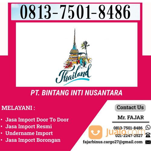 Jasa Import Barang Dari Thailand To Indonesia Murah