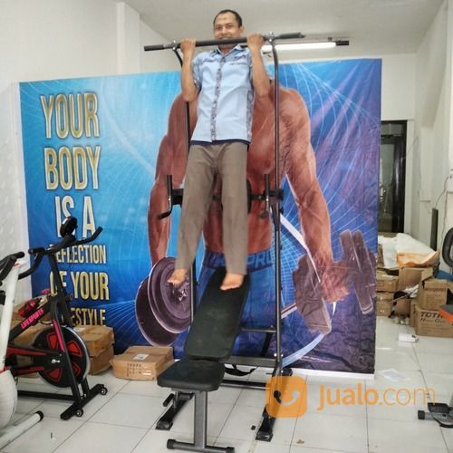 Pull Up Bar Multi Fungsi Lengkap Dengan Bench Nya