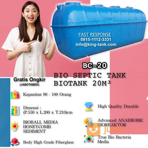 BIOTANK Tangki BIOTECH BIOFIL 20000 Liter / 20 M3