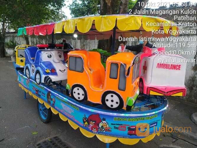 Odong Odong Tayo Robocar - Pancingan Elektrik Mini Coaster