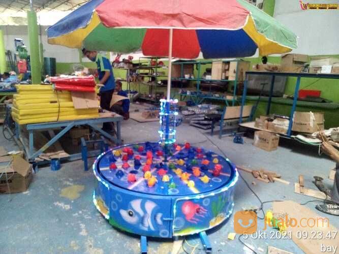 Odong Odong Tayo Robocar - Pancingan Elektrik Mini Coaster