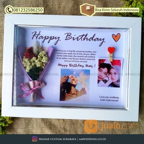 Diy Hiasan Pigura Kado Ulang Tahun