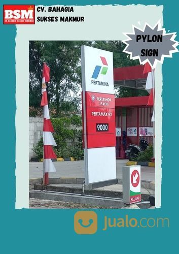 PEMBUATAN PYLON SIGN PERTAMINA