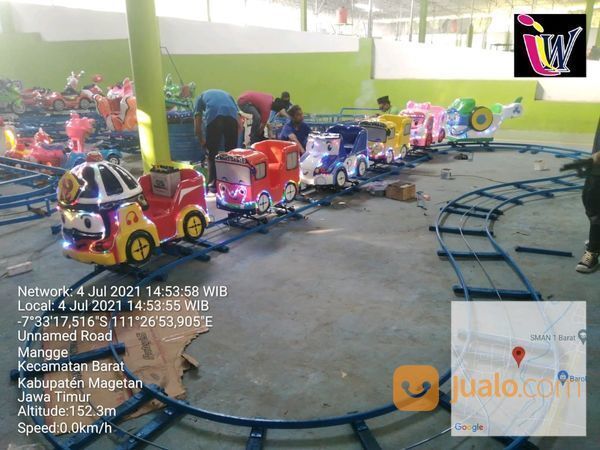 Odong Odong Kereta Lantai Robocar Tayo - Kereta Panggung Wisata