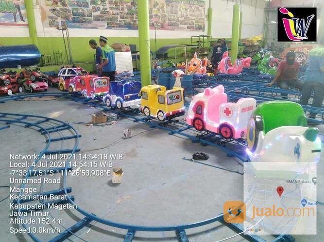 Odong Odong Kereta Lantai Robocar Tayo - Kereta Panggung Wisata