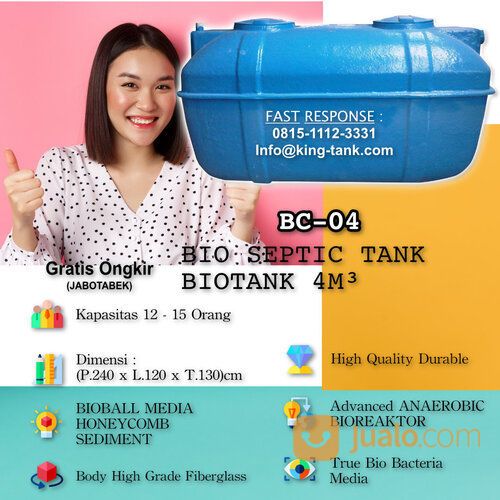 TANGKI BIO Septic BIOTANK BIOFIL 4000 Liter / 4 M3
