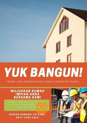 BANGUN RUMAH & RENOVASI RUMAH HARGA TERJANGKAU FREE DESIGN DI BANDUNG