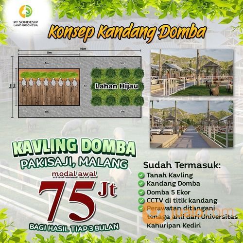 Tanah Peternakan Pakisaji Malang