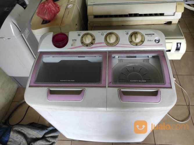 Mesin Cuci 2 Tabung Sanken 9 KG Siap Pakai