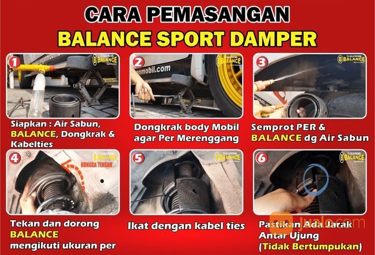 BALANCE Sport Damper Untuk Mobil INNOVA 2021 Depan Belakang. Garansi 2 Tahun By CV Aulia Pratama