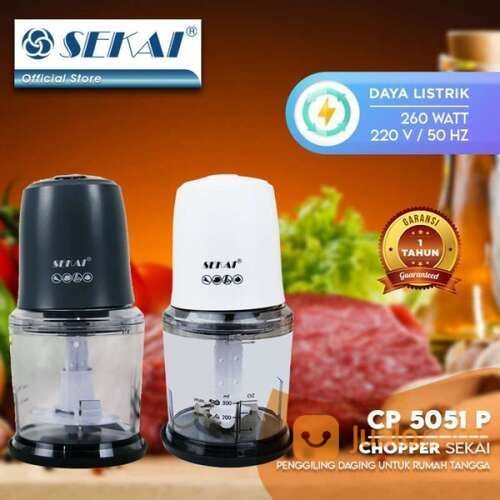 Sekai Chopper Gilingan Daging Blender Makanan / Bumbu 0.5 L CP 5051 P