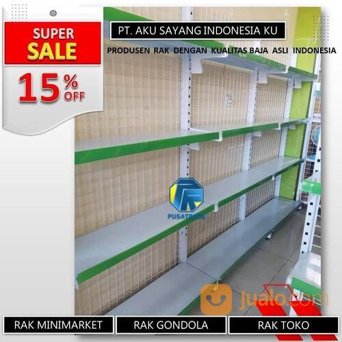 Harga Rak Minimarket Gondola Toko, Original Pabrik, Kota Pangkal Pinang