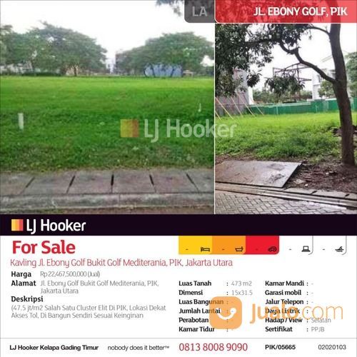 Kavling Jl. Ebony Golf Bukit Golf Mediterania, PIK, Jakarta Utara