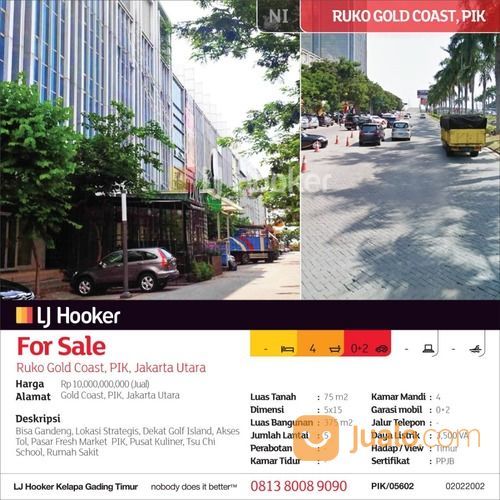 Ruko Gold Coast, PIK, Jakarta Utara