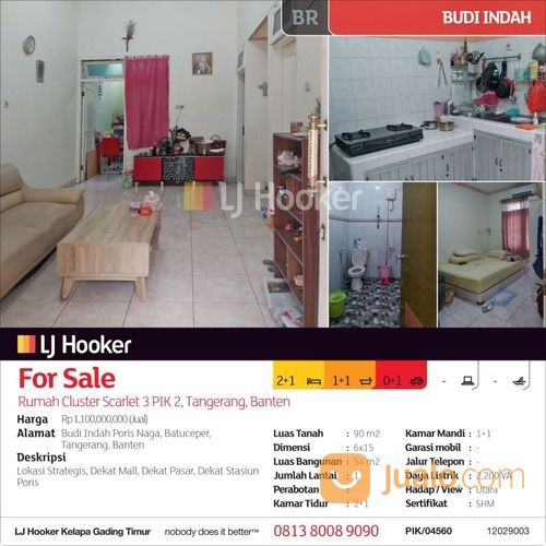 Rumah Budi Indah Poris Naga, Batuceper, Tangerang, Banten
