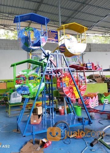 Odong Odong Kereta Mini Wisata Full Airbrush - Kereta Lantai Kincir Mini